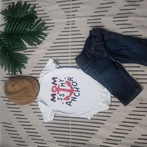 👶🏾Gently worn boys "Baby Gap" graphics onesie size 6-12m